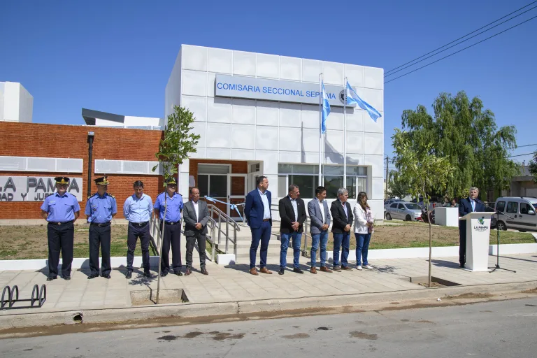 Santa Rosa: Ziliotto inauguró la Seccional Séptima y ratificó que el Estado seguirá invirtiendo en seguridad
