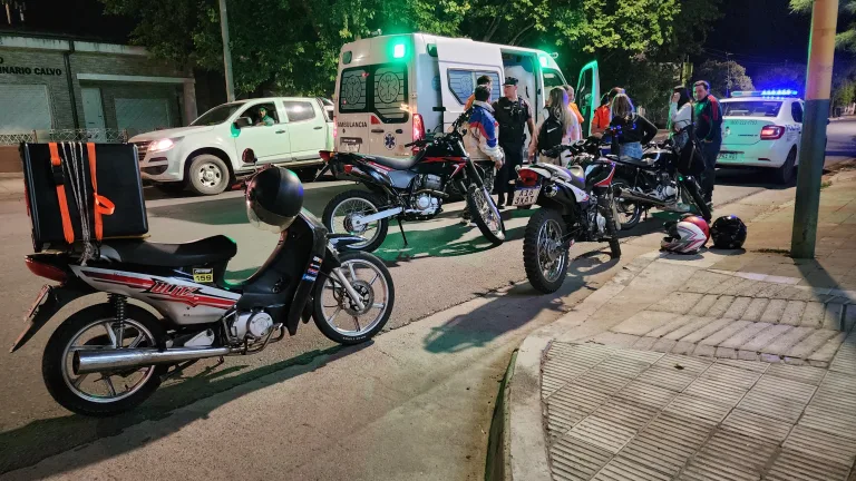 Tres motos colisionaron en calle 2 esquina 9