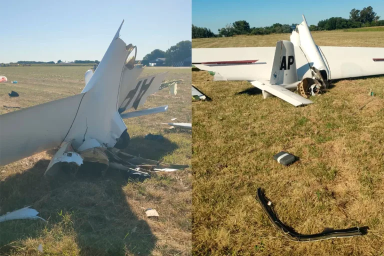 Pergamino: un planeador se estrelló y murió el piloto
