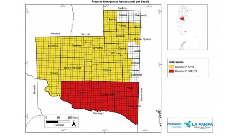 La Pampa: Se ampliaron las áreas en emergencia agropecuaria por sequía
