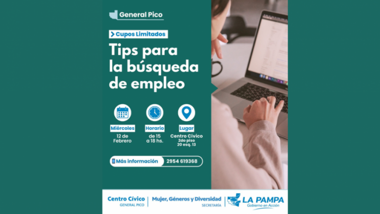 Taller sobre “tips para la búsqueda de empleo” en General Pico