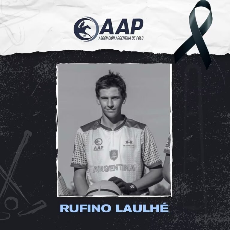 Profundo dolor en el polo por la muerte del adolescente pampeano Rufino Laulhé