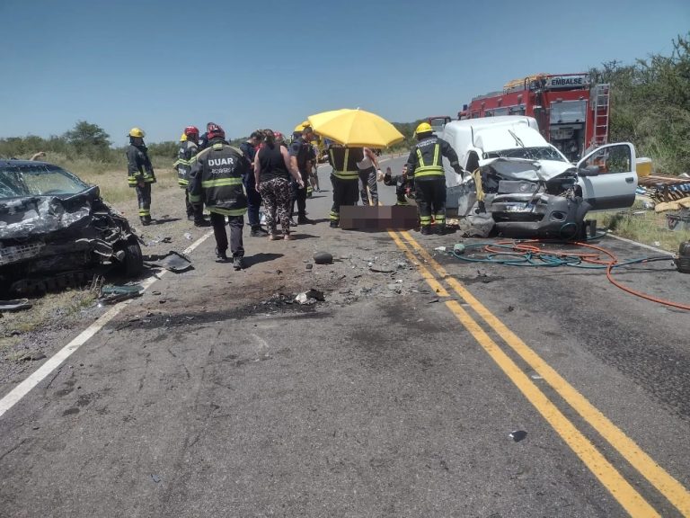 Trágico accidente en la ruta Embalse–Berrotarán  involucra una familia pampeana: una víctima fatal y tres heridos