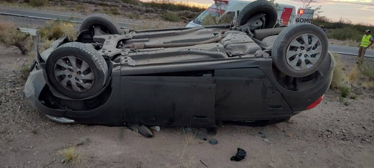 Vuelco en cercanías de Casa de Piedra