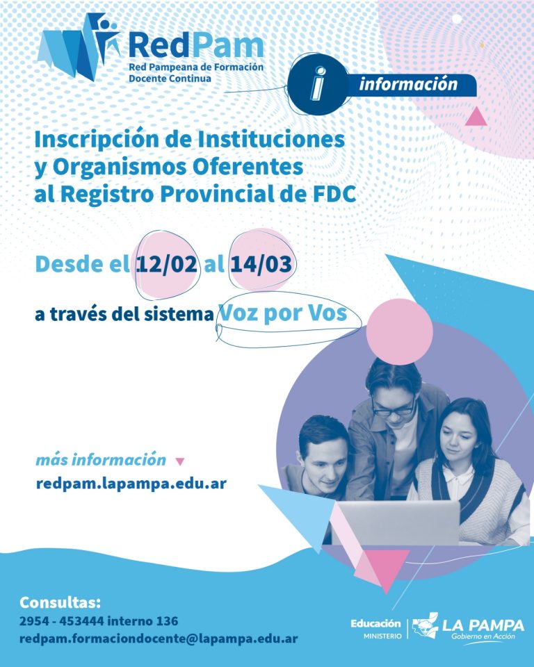 RedPam: inicia el período de registro de instituciones y organismos oferentes