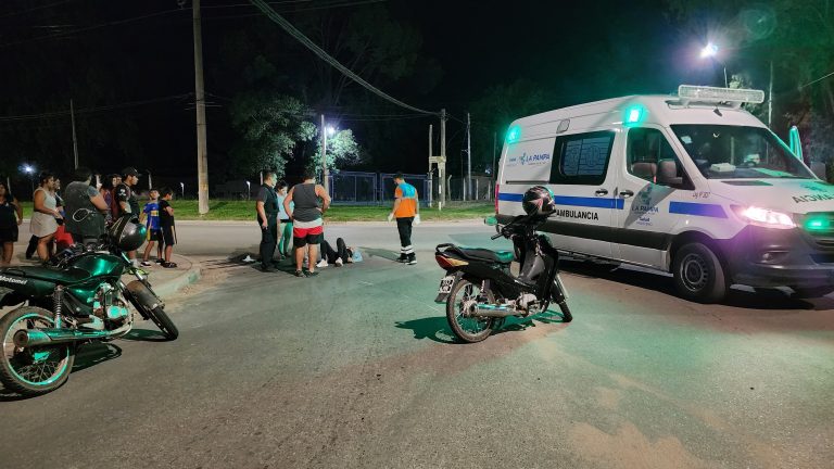 Dos accidentes de motos en las últimas 12 horas: una joven hospitalizada y un conductor se dio a la fuga