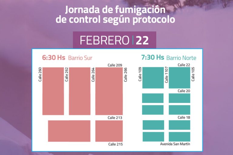 Realizarán fumigación por el dengue en Barrios Sur y Norte de General Pico
