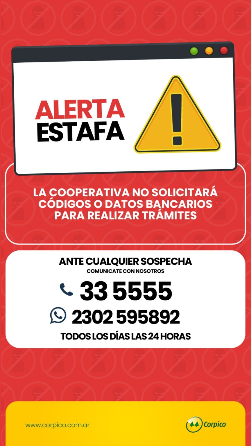 Alerta por intentos de estafa en nombre de CORPICO: advierten sobre ...