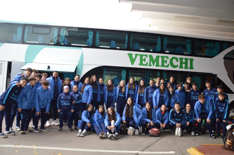 Tres destinos, un mismo objetivo: así comenzó el viaje de los equipos pampeanos hacia los Juegos Patagónicos