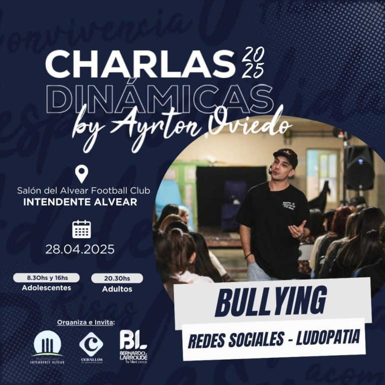 Intendente Alvear: Charlas dinámicas sobre adolescentes, redes sociales y ludopatía