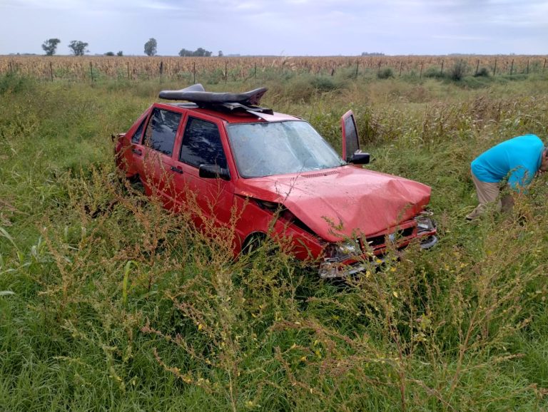 Un joven protagonizó un vuelco en la Ruta Provincial 102 entre General Pico y Metileo