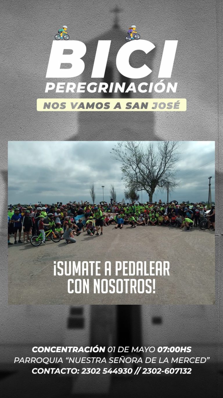 Pedalear con Fe: General Pico se prepara para la tradicional Bici Peregrinación a San José