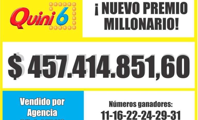 ¡Qué suerte! Un piquense se llevó una millonaria suma en el Quini 6