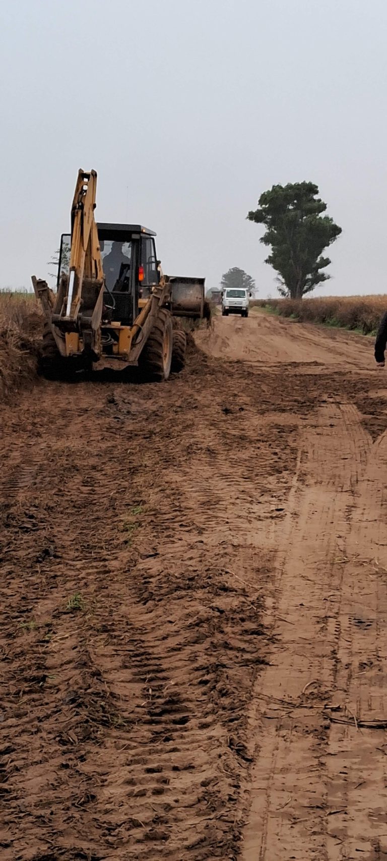 Continúa el mantenimiento de caminos vecinales en Intendente Alvear