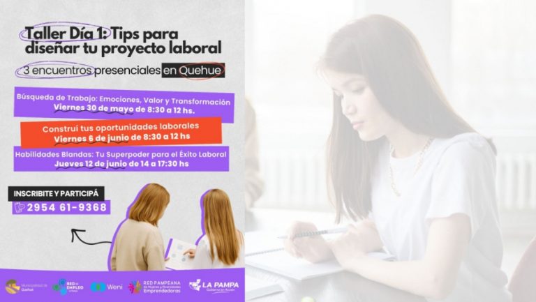 Taller de Mentorías Laborales en Quehué: Inicia el 30 de mayo