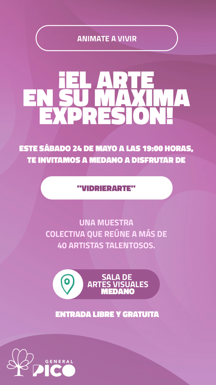 Muestra VidrierArte en General Pico: arte y comunidad en acción