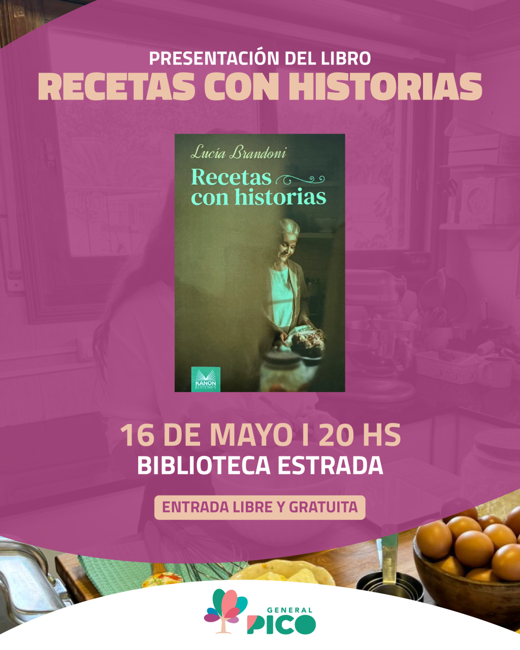 Presentación del libro “Recetas con historias” en General Pico