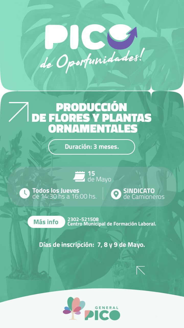 Pico de Oportunidades: Cursos gratuitos en General Pico para mayo