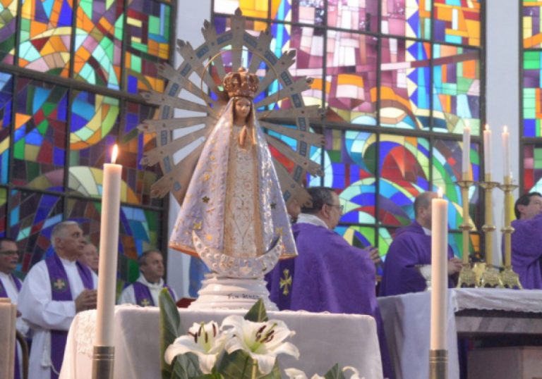 La Virgen de Luján que estuvo en las Islas Malvinas llega a General Pico