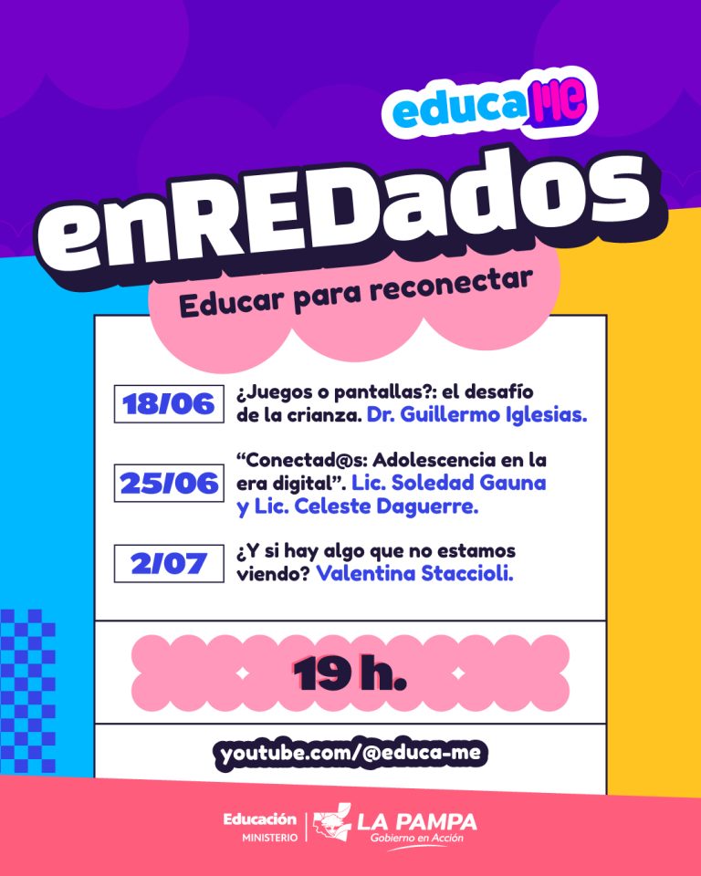 Lanzan campaña “enREDados” para concientizar sobre el uso de pantallas en infancias y adolescencias