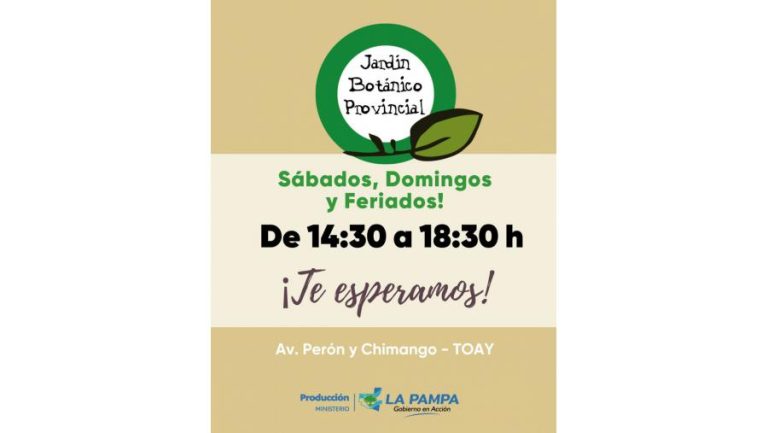 El Jardín Botánico Provincial abre sus puertas para la recreación y la educación ambiental