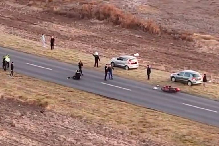 [VIDEO] Grave accidente en Ruta 102: una mujer fue trasladada inconsciente al hospital de General Pico