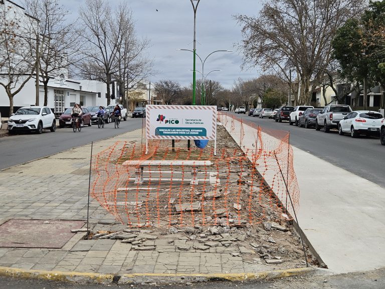 Avanzan las obras en General Pico: la avenida se renueva y comienza la construcción de la anhelada pista de patinaje