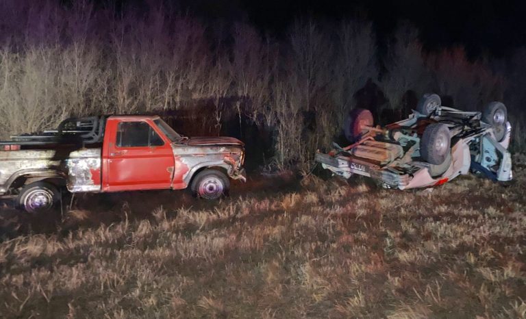 Viajaban de General Pico a Santa Rosa y volcaron en la Ruta 35: un hombre sigue en observación