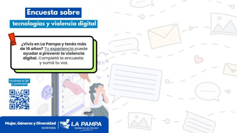La Secretaría de la Mujer de La Pampa lanza encuesta sobre violencia digital