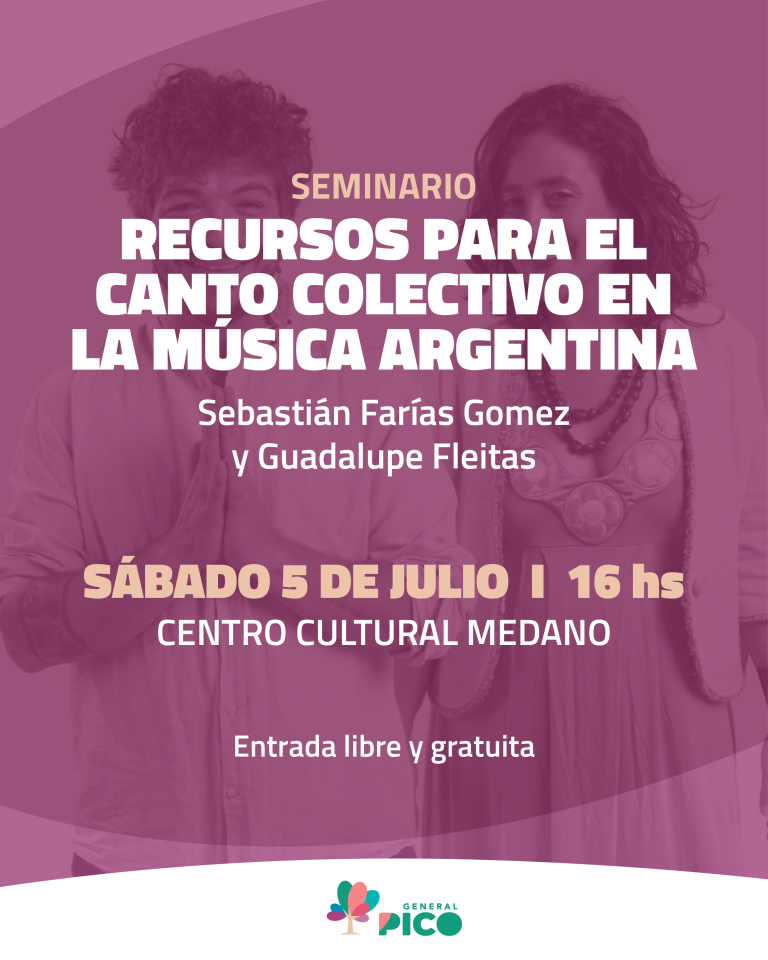 Seminario sobre Canto Colectivo en la Música Argentina en General Pico