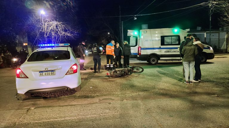 Un motociclista hospitalizado tras un choque en 109 y 4
