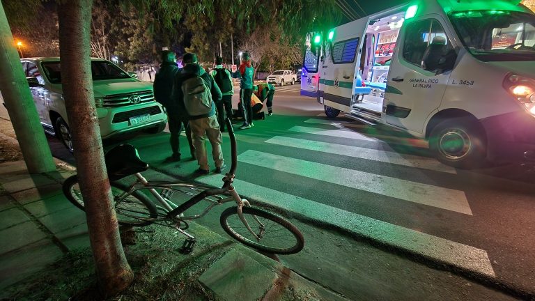 Un ciclista hospitalizado tras un confuso siniestro vial en General Pico