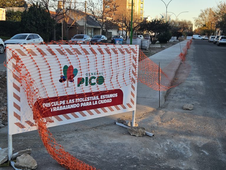 Cortes de calles en General Pico por obras programadas para este miércoles