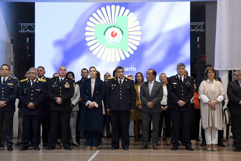 La Policía de La Pampa conmemoró su 139° aniversario en un emotivo acto