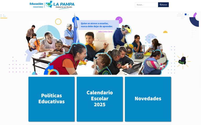 Lanzamiento del nuevo sitio web del Ministerio de Educación de La Pampa