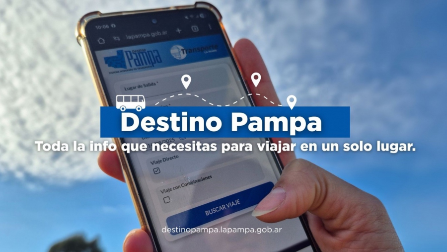 La Pampa lanza ‘Destino Pampa’, la nueva plataforma para planificar viajes en transporte habilitado