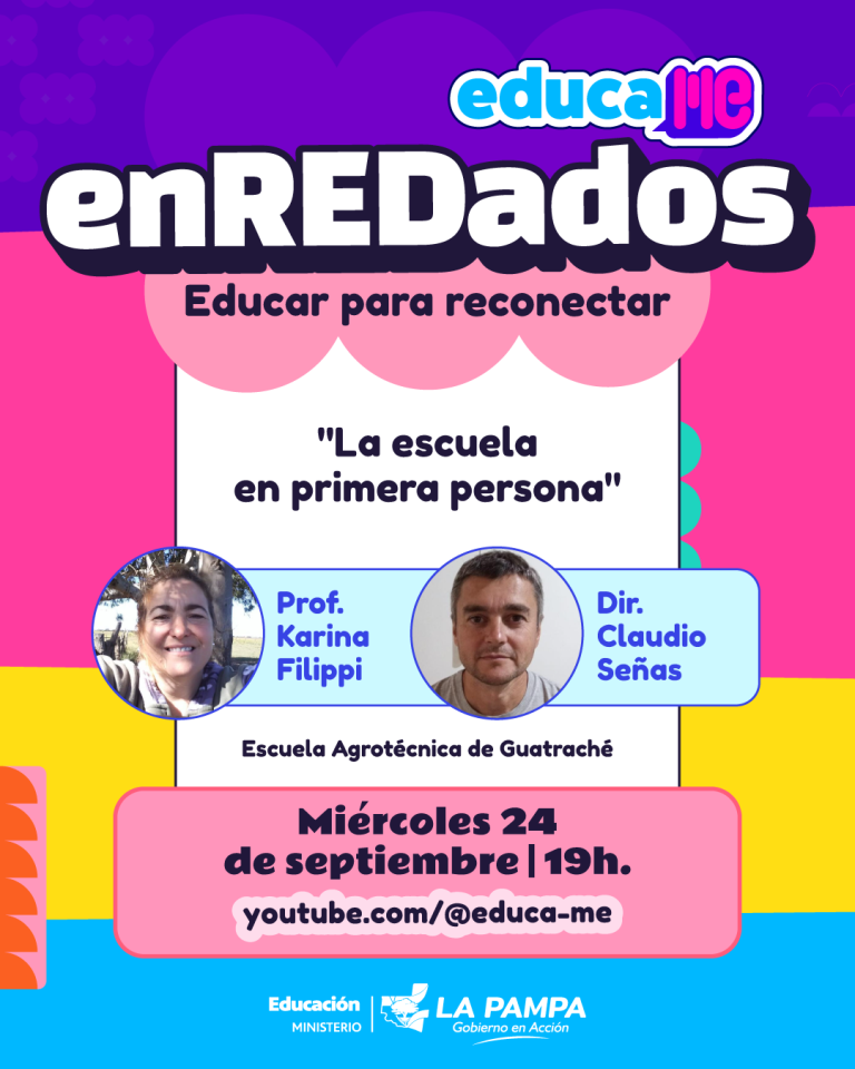 Charla en vivo: Educación en La Pampa y el uso responsable de pantallas