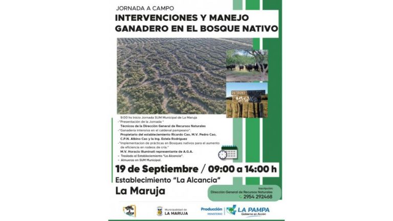 Bosque nativo: anunciaron jornada a campo en La Maruja