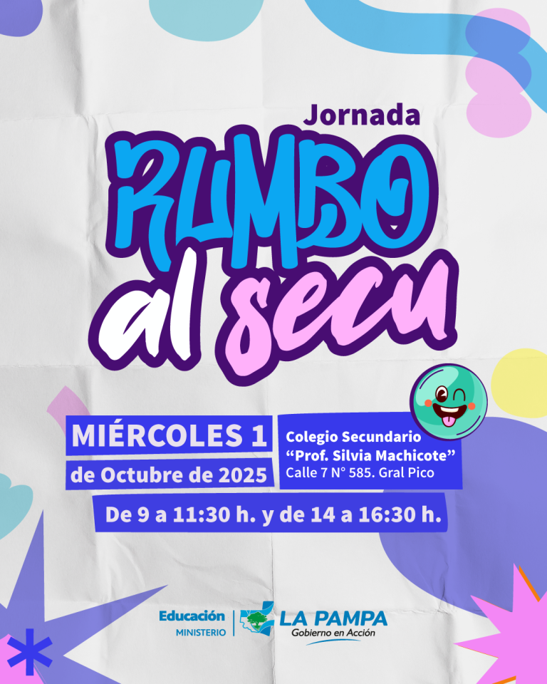 “Rumbo al Secu” en Pico: jornada informativa para estudiantes que finalizan la Primaria
