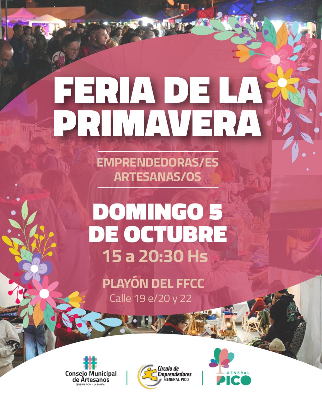 Con más de 120 emprendimientos, llega una nueva Feria de la Primavera al Playón del Ferrocarril