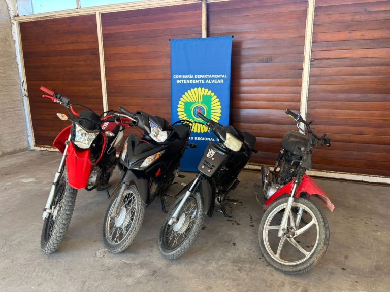 Intendente Alvear: secuestraron tres motocicletas vinculadas a picadas y maniobras peligrosas
