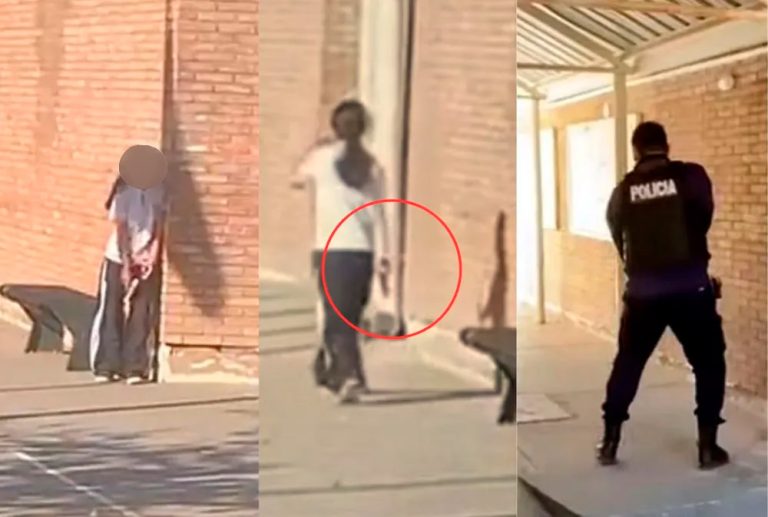 Pánico en una escuela de Mendoza: una joven entró armada y efectuó disparos