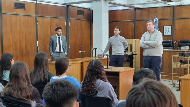 Estudiantes de General Pico conocieron por dentro el funcionamiento del Poder Judicial