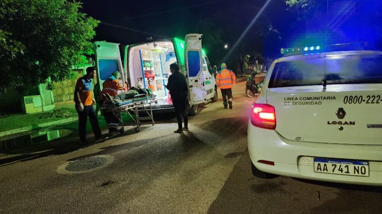 General Pico: Dos jóvenes hospitalizadas tras embestir a un perro con su moto