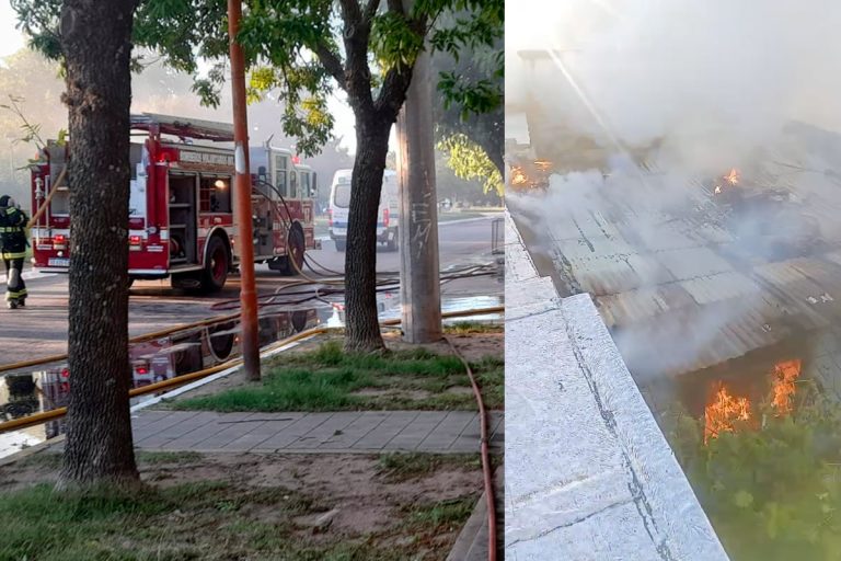 Una familia de Intendente Alvear perdió todo en un voraz incendio que consumió su vivienda y un local comercial