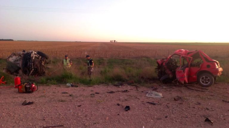 Trágico accidente en la Ruta 18: dos muertos y dos heridos tras un choque frontal cerca de Macachín