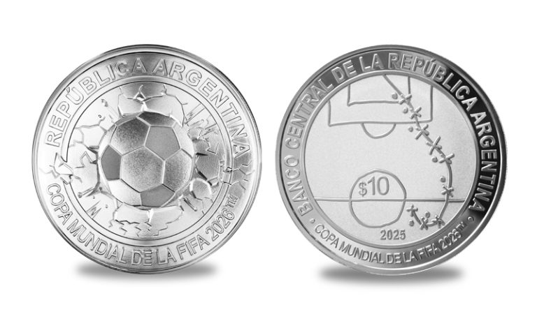 El BCRA lanzó una moneda especial del Mundial 2026 con homenaje a Maradona: cuál será su valor