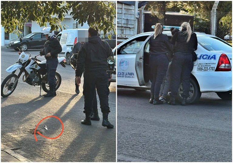 Importante movimiento policial en calle 25: personas demoradas y un cuchillo secuestrado