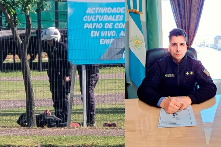 Persecución en pleno centro de Pico: detuvieron a dos menores que circulaban en una moto robada