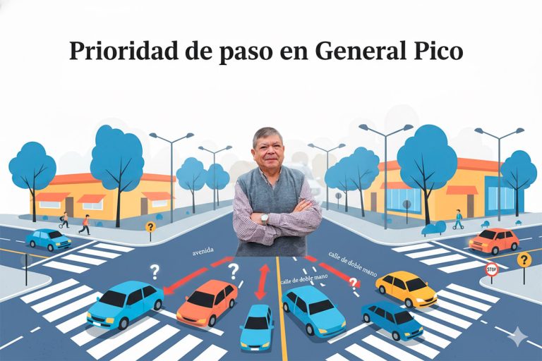 Prioridad de paso en Pico: Bruno Miño aclara las dudas sobre avenidas y calles de doble mano